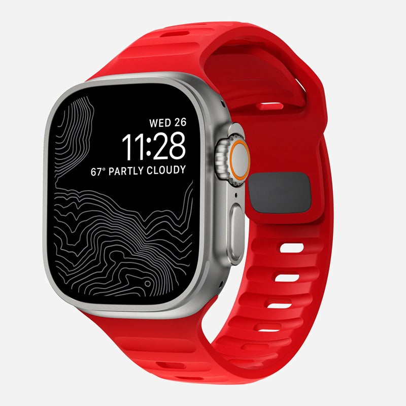 Premium Weiches Silikonarmband für Apple Watch | Elegant, Langlebig & Perfektes Sportarmband für jede Größe (49mm-38mm)