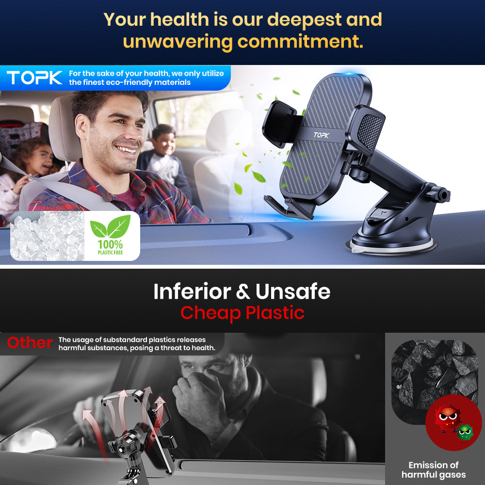 Premium D36-G Universal Auto Telefon Halter mit Haken Clip,Air Vent Auto Halterung,360° Rotation Handyhalterung