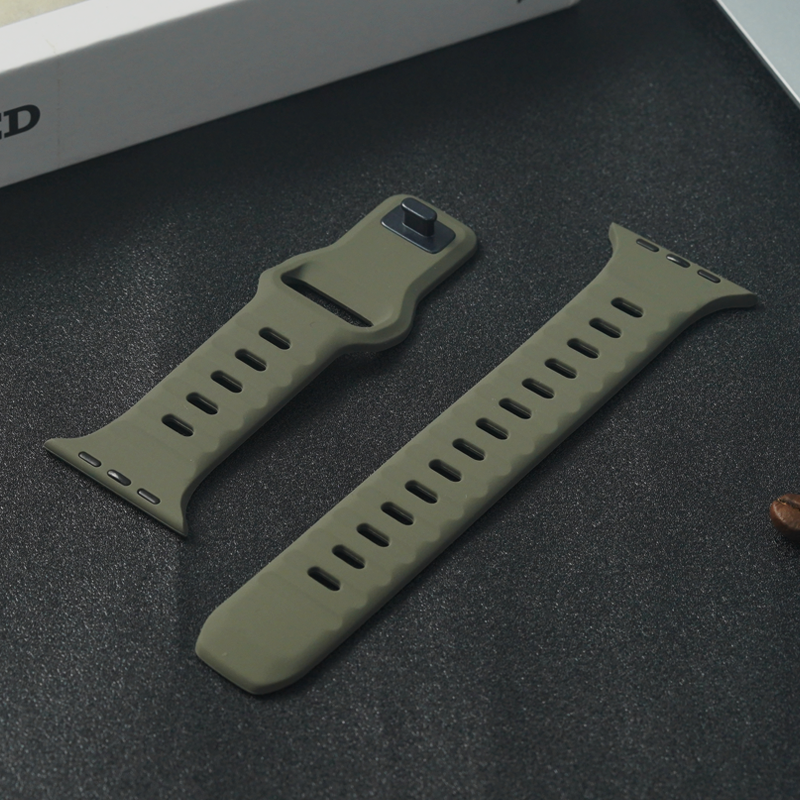 Premium Weiches Silikonarmband für Apple Watch | Elegant, Langlebig & Perfektes Sportarmband für jede Größe (49mm-38mm)
