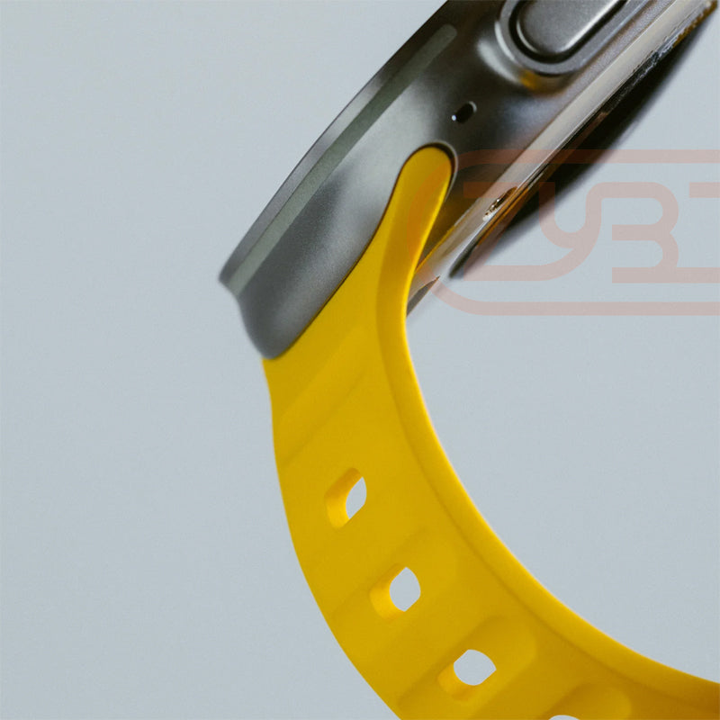Premium Weiches Silikonarmband für Apple Watch | Elegant, Langlebig & Perfektes Sportarmband für jede Größe (49mm-38mm)