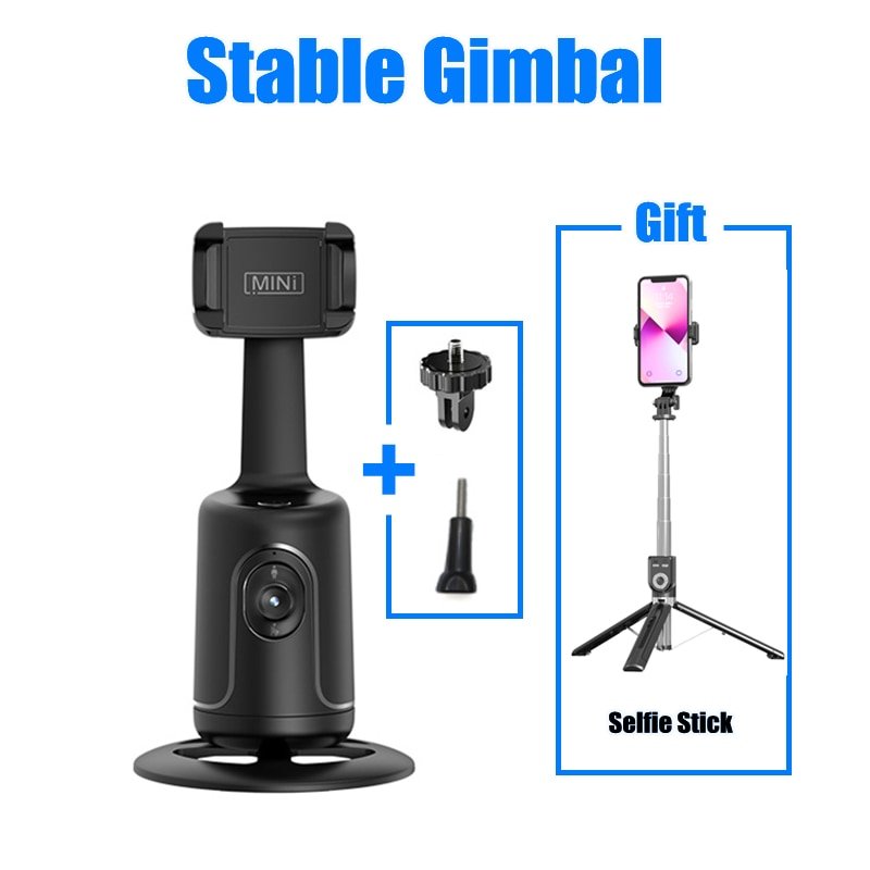 EvoGlide Premium | 360° Gimbal Stabilizer - Exklusives Videostabilisierungssystem Smartphones, Apple iPhone, Samsung, iOS 